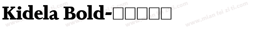 Kidela Bold字体转换